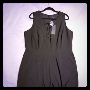 Brand New Black Lace up Wide Leg Jumpsuit - Sz 18